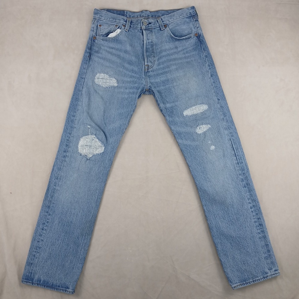 Levis 501 '93 30x30 Mens Jeans Distressed **Actual 32x29‎ ** Button Fly